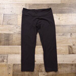 Lululemon‎ Wunder Under Crop Leggings Size 6 Black – 22" Inseam
